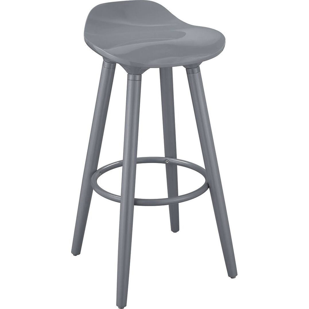 White Bar Stool B4207
