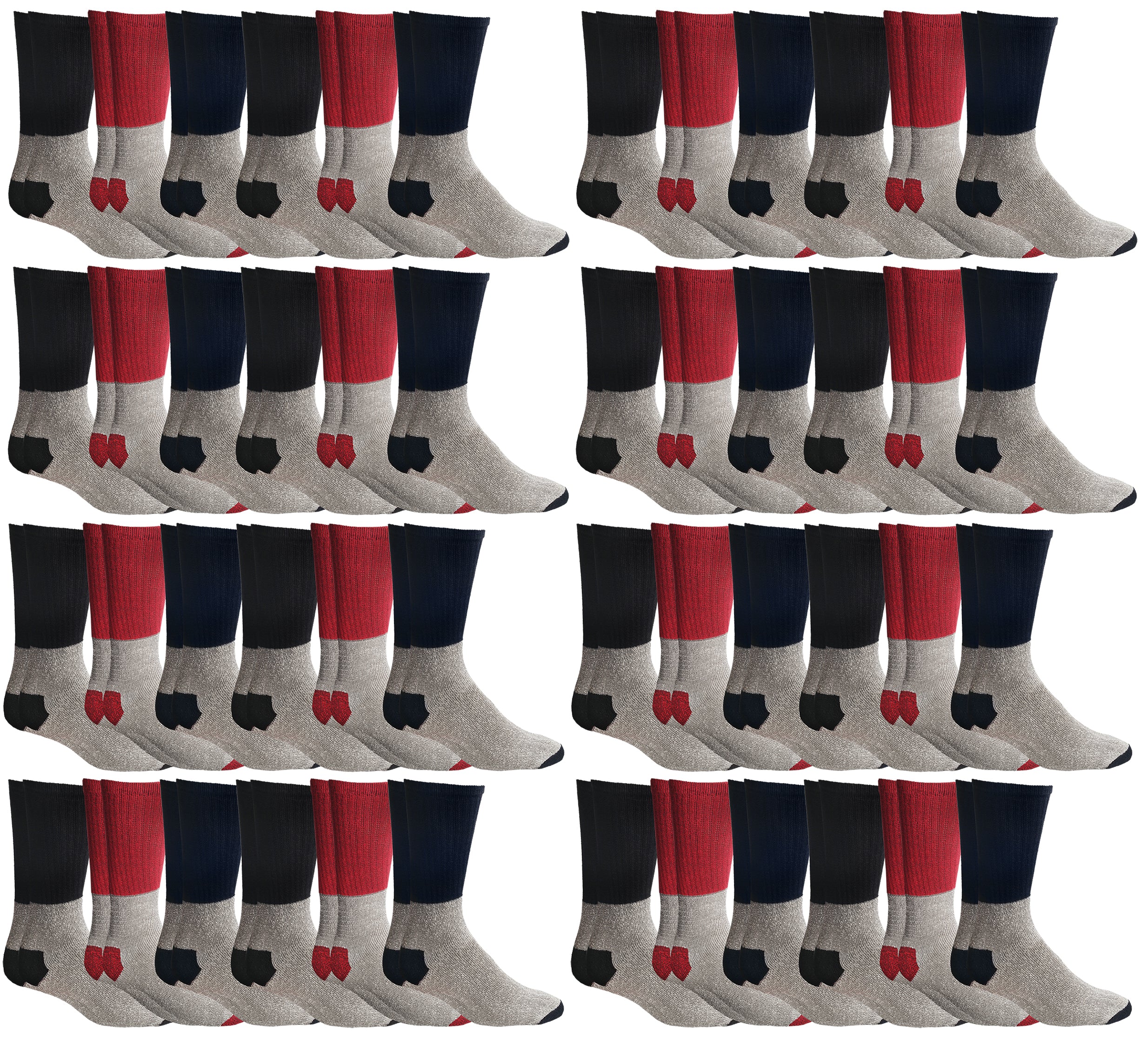 180 Pairs Thick Warm Winter Boot Socks, Size 10-13 M5543