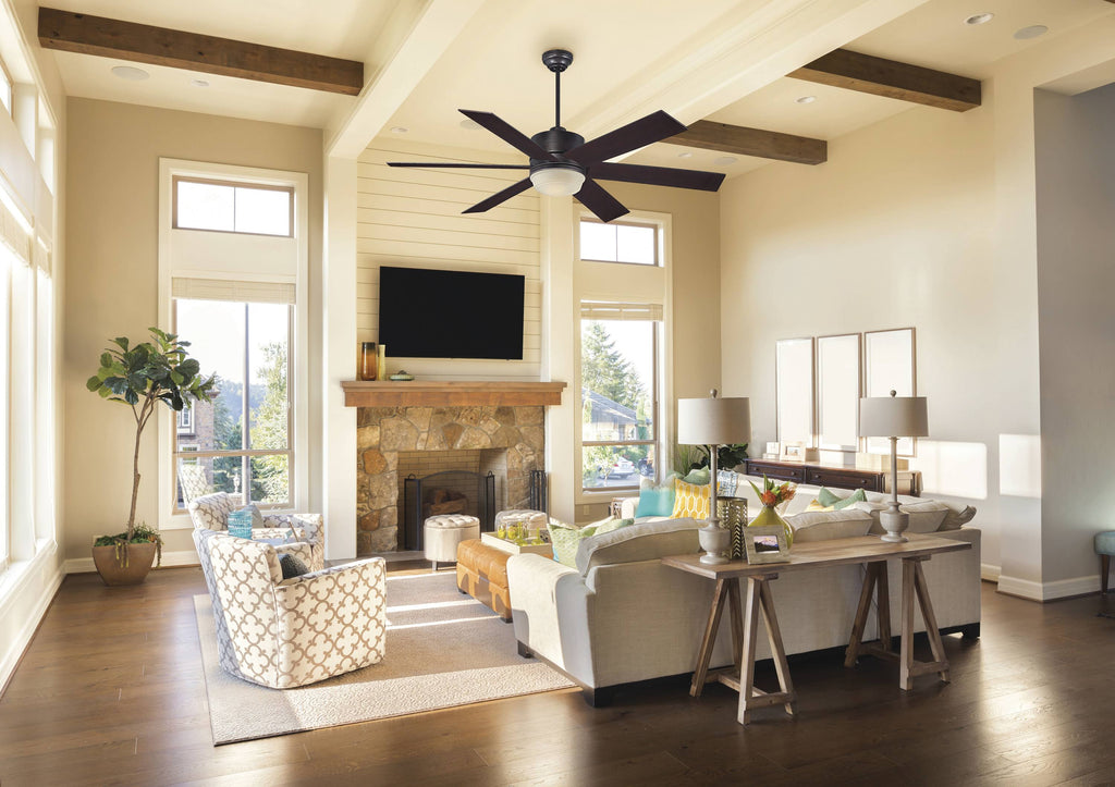 English Bronze Ceiling Fan O86785