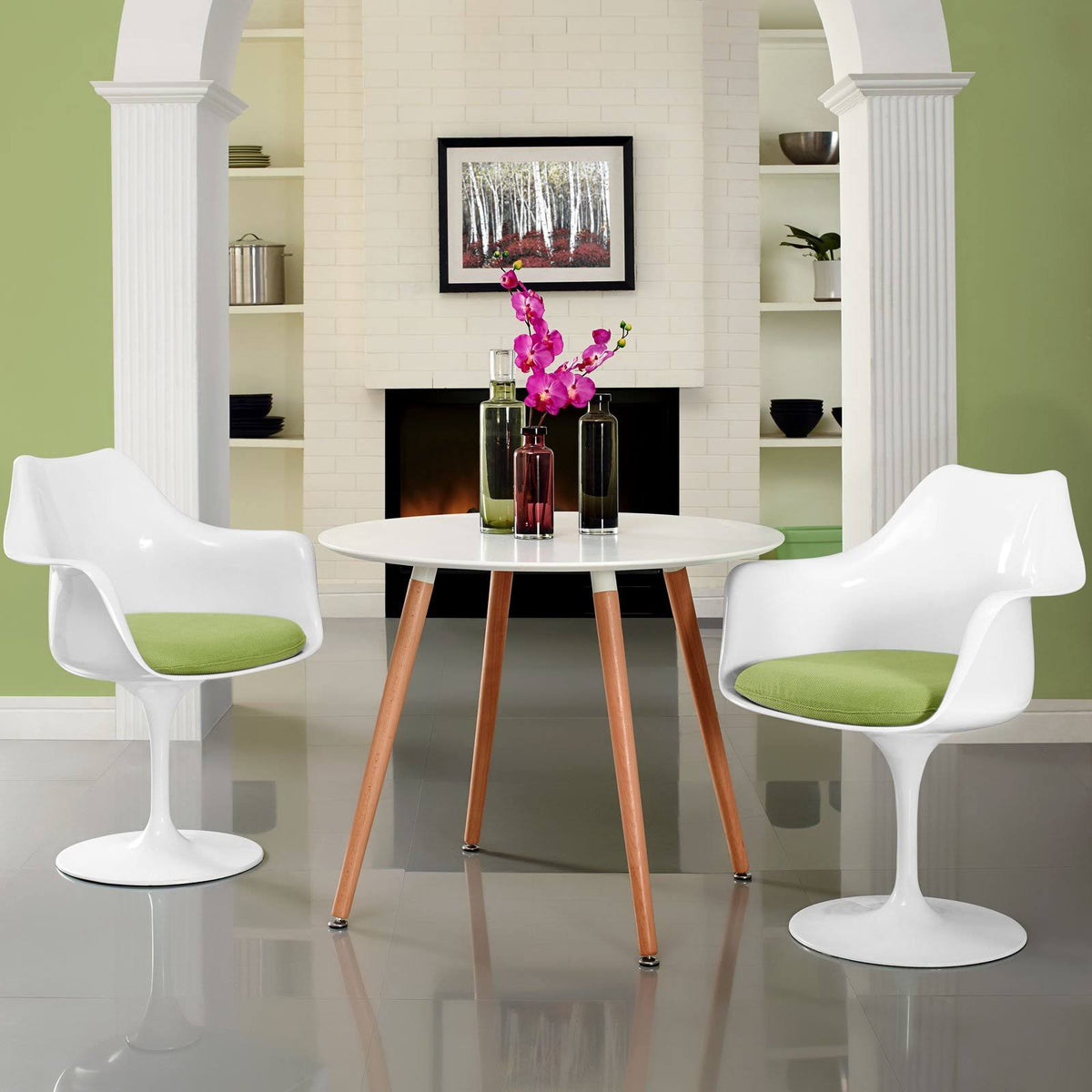 Blue Dining Armchair Set of 2 J892