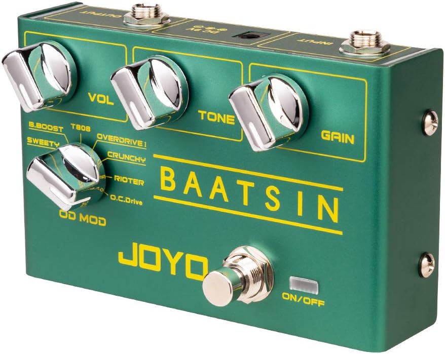 Overdrive & Distortion Pedal with 8 Classic OD/DS Sounds for Electric Guitar, Pack of 2 F12683