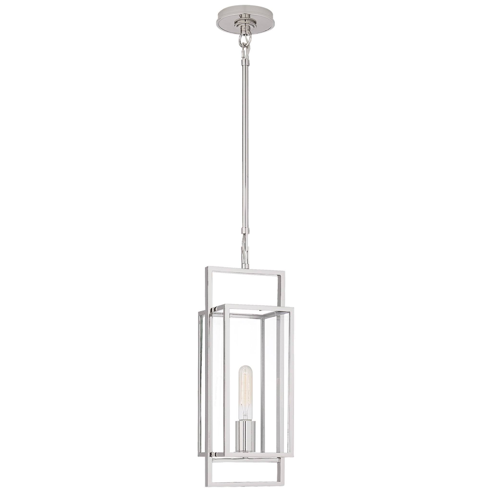 Polished Nickel One Light Lantern B431185