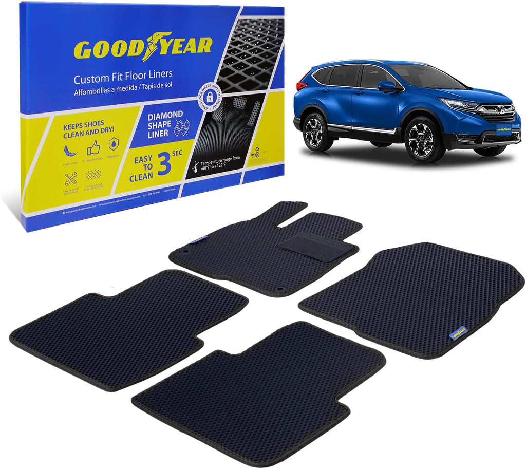 Black/Black 4 Pc. Car Floor Liners K816219