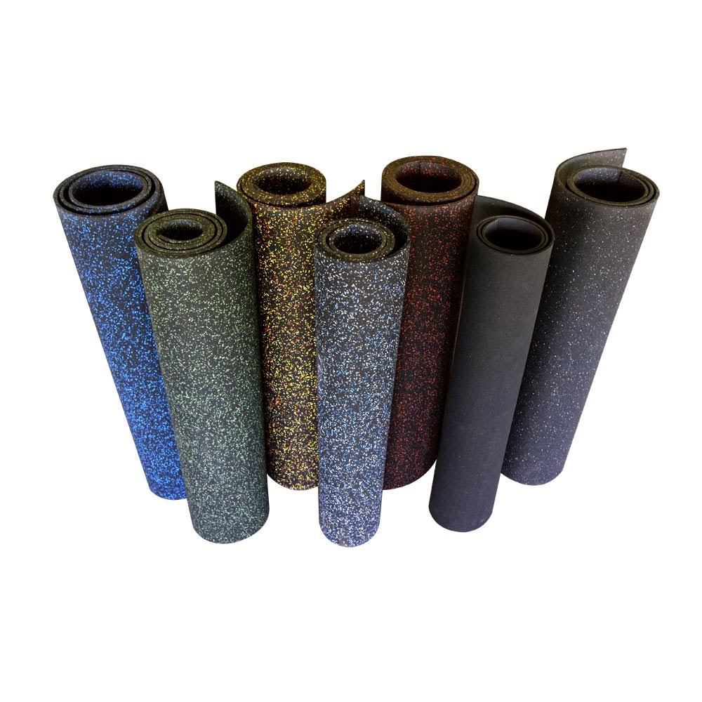 3/8 inch x 4ft. x 10ft. Black Rubber Flooring Mat G104092