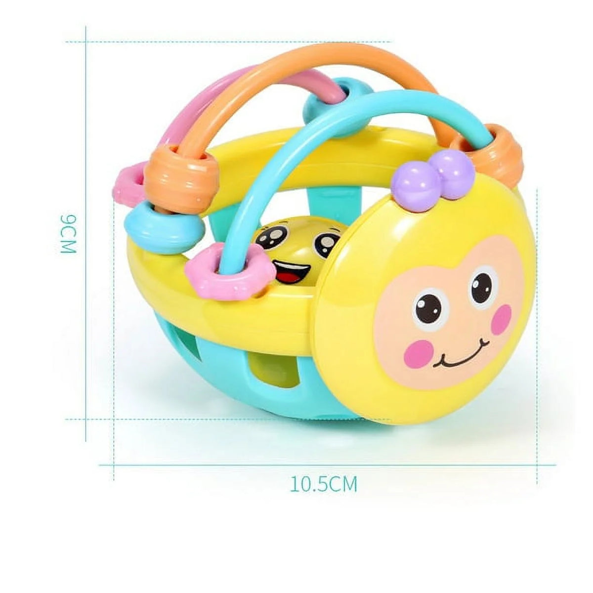 Rattle Ball Sensory Teether Toy Silicone O8026