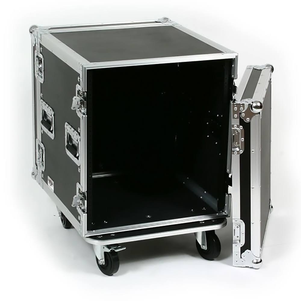 12 Space ATA Road Case Amp Rack with Casters F685642