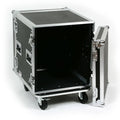 12 Space ATA Road Case Amp Rack with Casters F685642