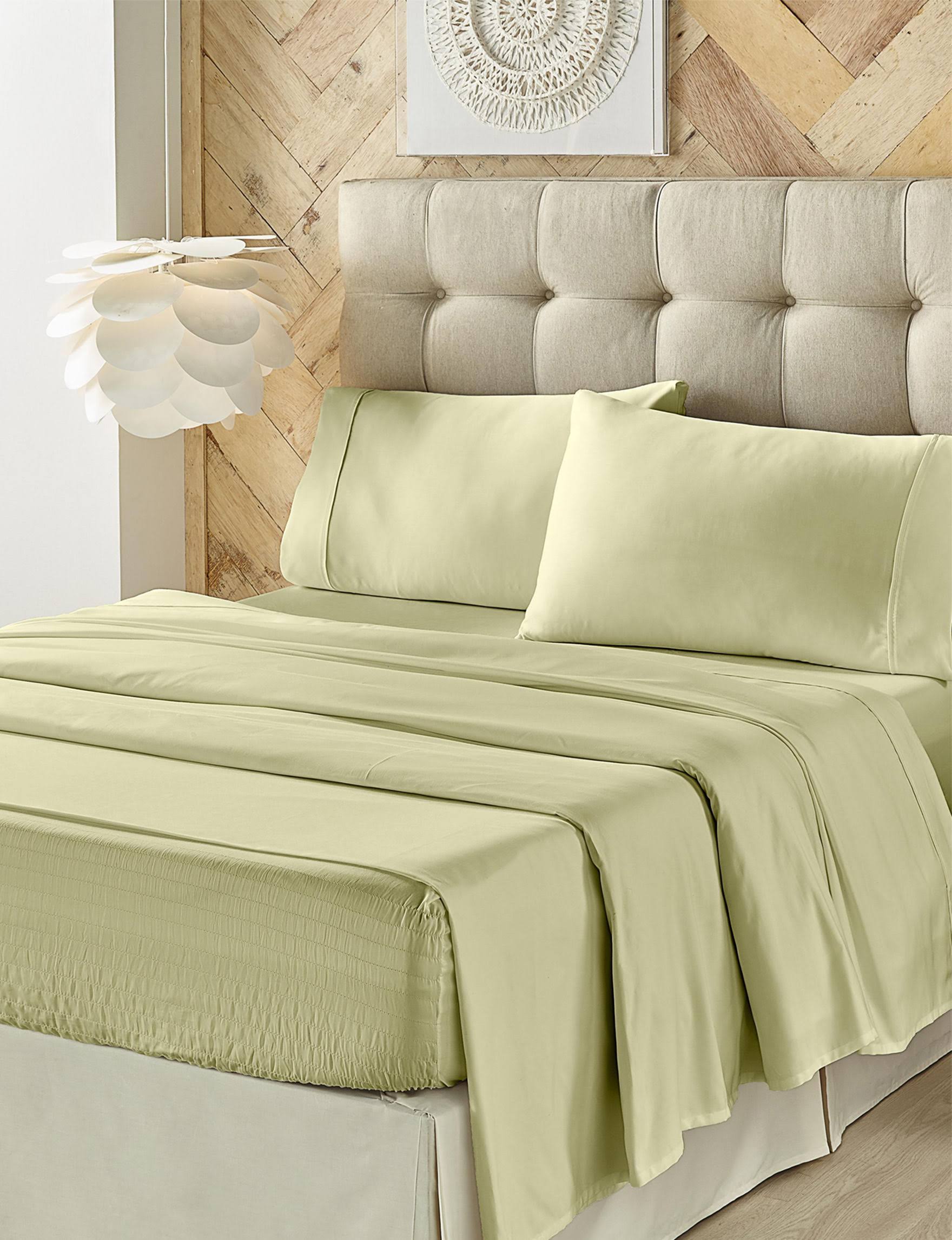 500 Thread Count 4 Piece Bed Sheet Set - Sage - California King G321