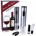 Electric Wine Opener with Foil Cutter, Vacuum Stopper and Wine Aerator Pourer S5802