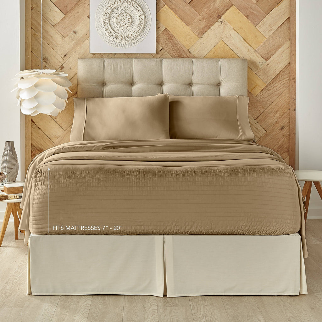 500 Thread Count 4 Piece Bed Sheet Set - Sage - California King G321