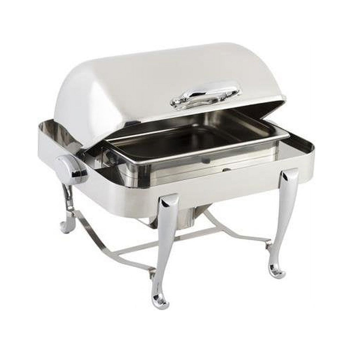 Petite Rectangular Chafer with Chrome Trim C110030