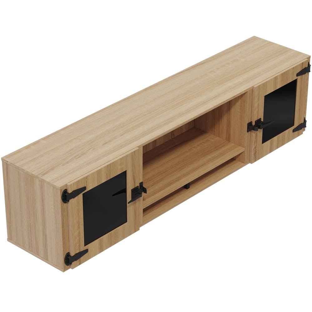 Smoked Glass Doors Wall Hutch F108560