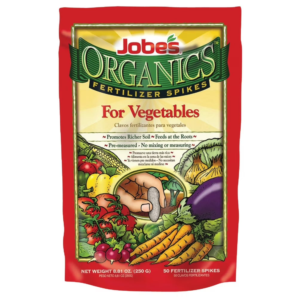 Organic 2-7-4 Vegetable Fertilizer Spikes (50-Pack) Z5454