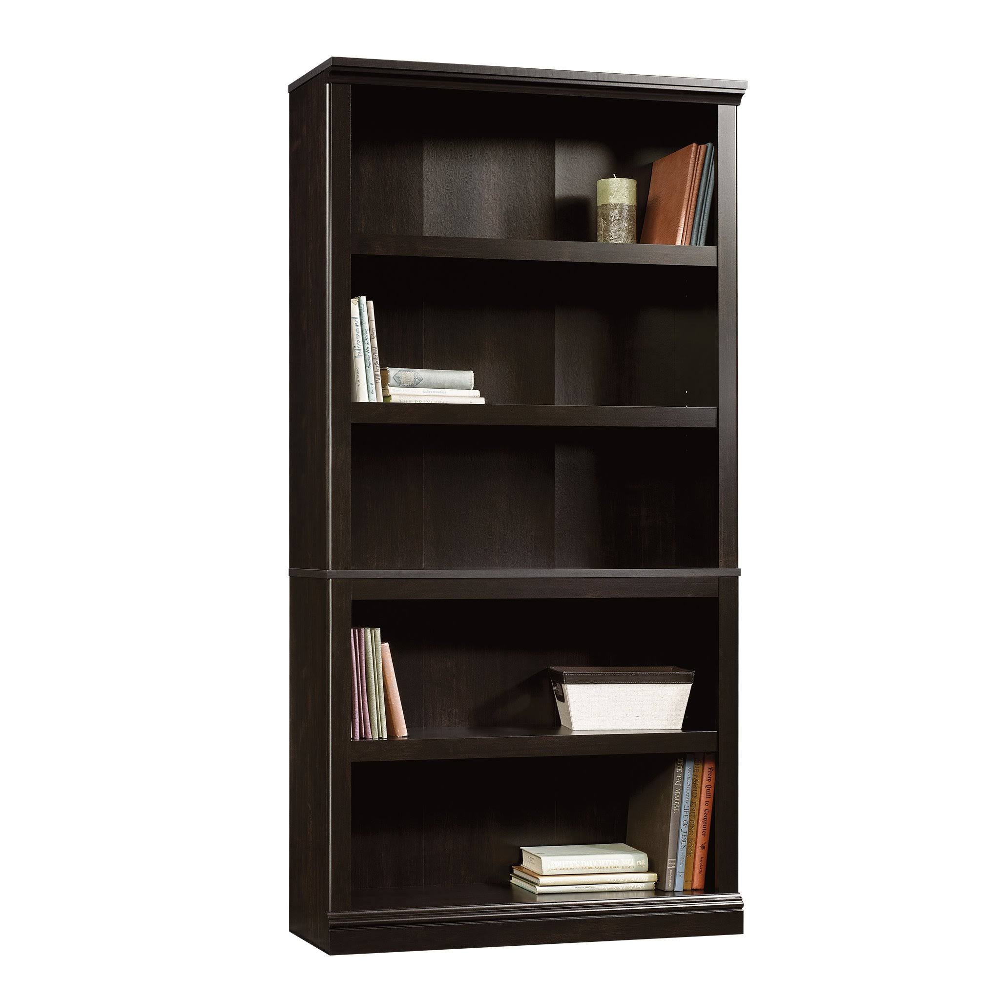 5-Shelf Bookcase, Estate Black X721