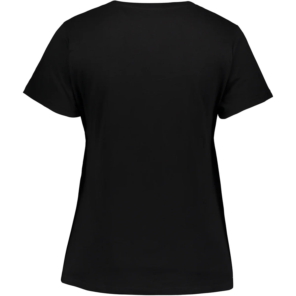 White Distressed Text Women's Plus Size T-Shirt D3408