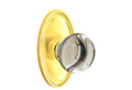 Crystal Knob Passage Set Unlacquered Brass R55410