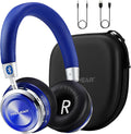 Kids Bluetooth Active Noise Cancelling Headphones with Safe 85dB Volume Limit, Over Ear Headset with Microphone (Blue) F6708