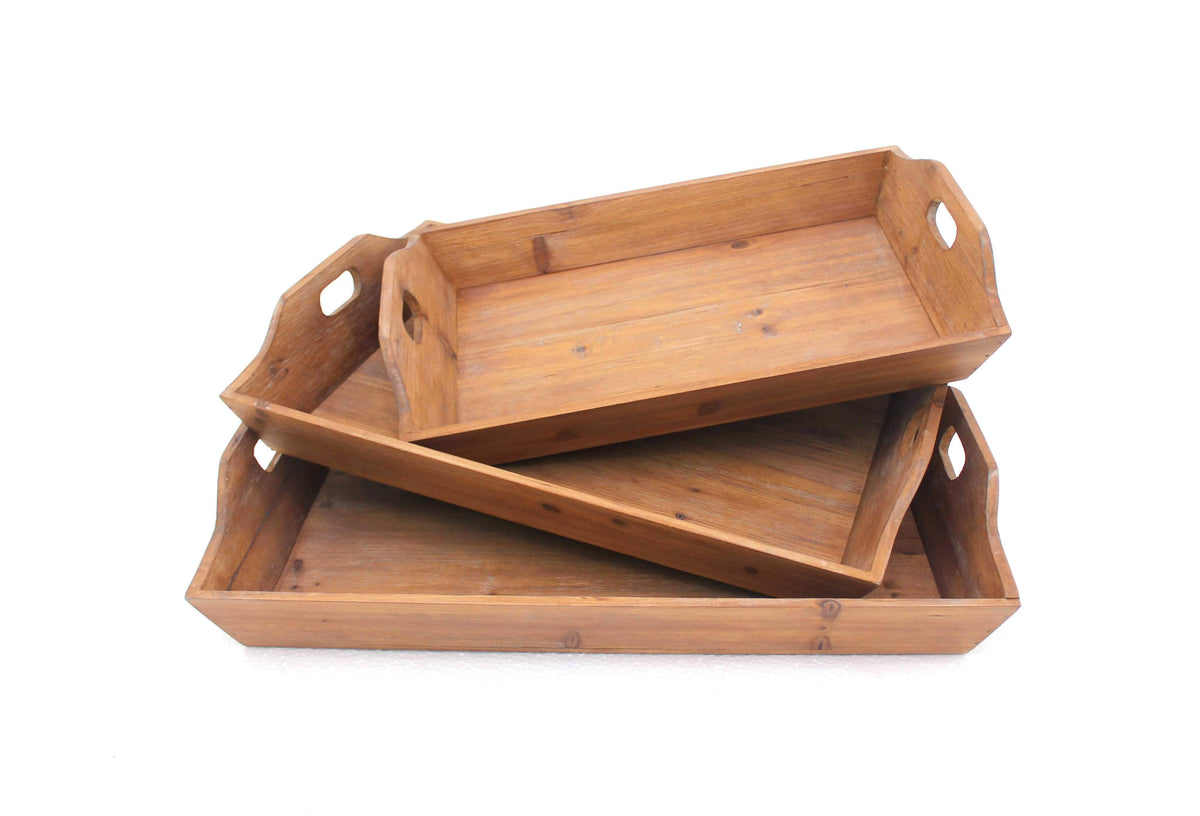 Wooden Serving Tray 3pcs I906