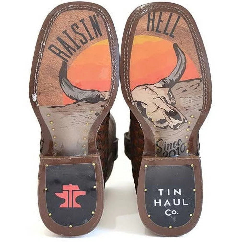 Tan Handcrafted Boots Y8425