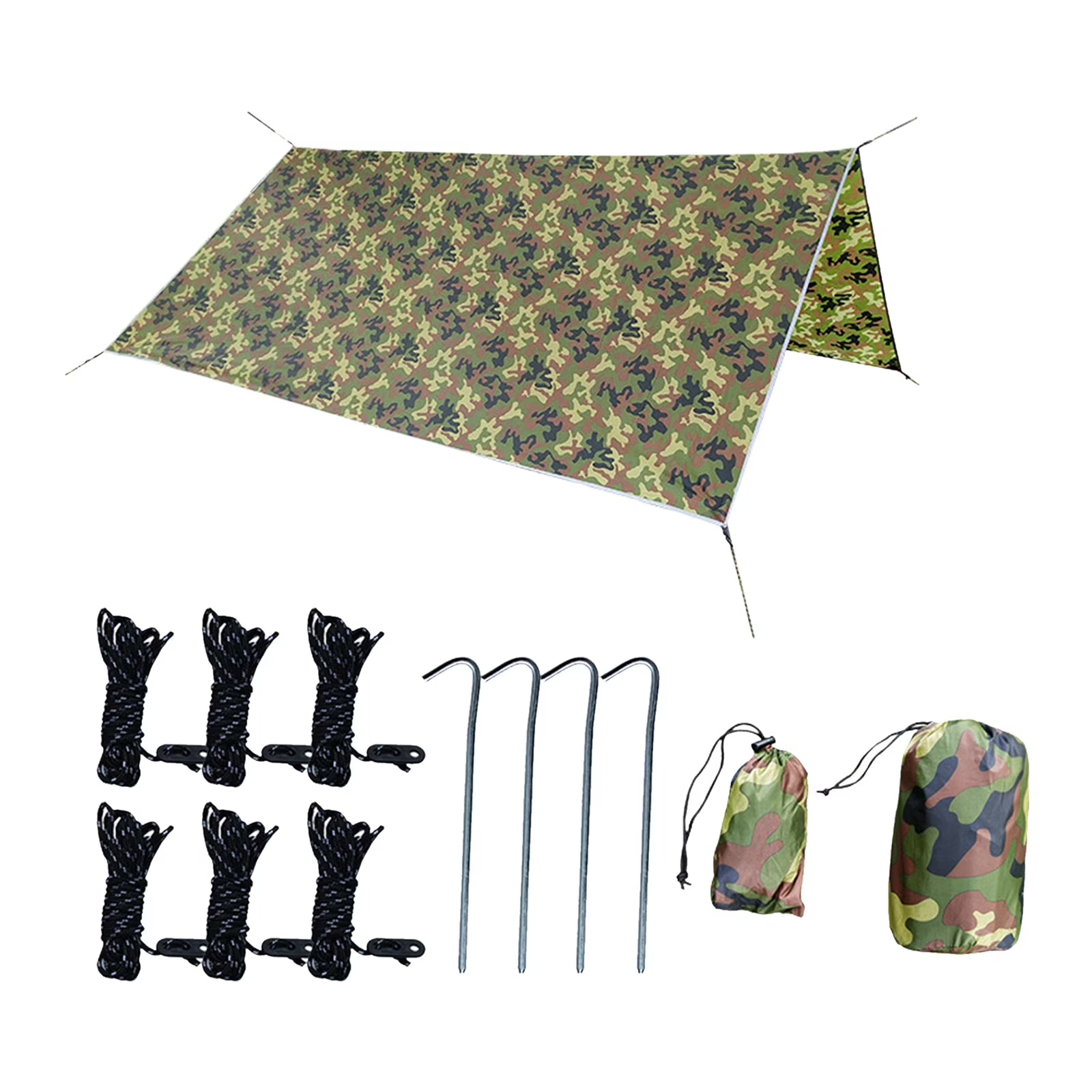 Waterproof Rain Tarp Sail Sun Shade 10 x 10 FT D30062
