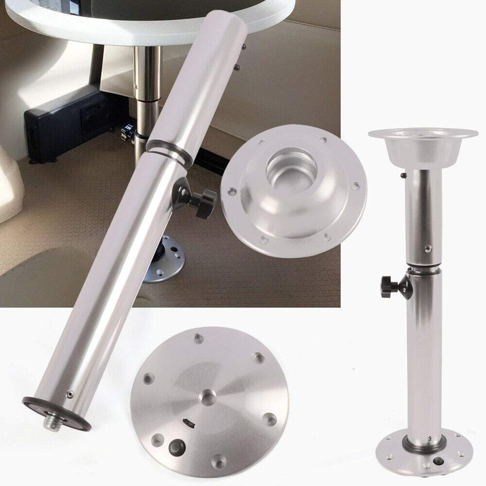 Adjustable Table Pedestal Base 22''-28'' with Aluminum Stand Leg J874153