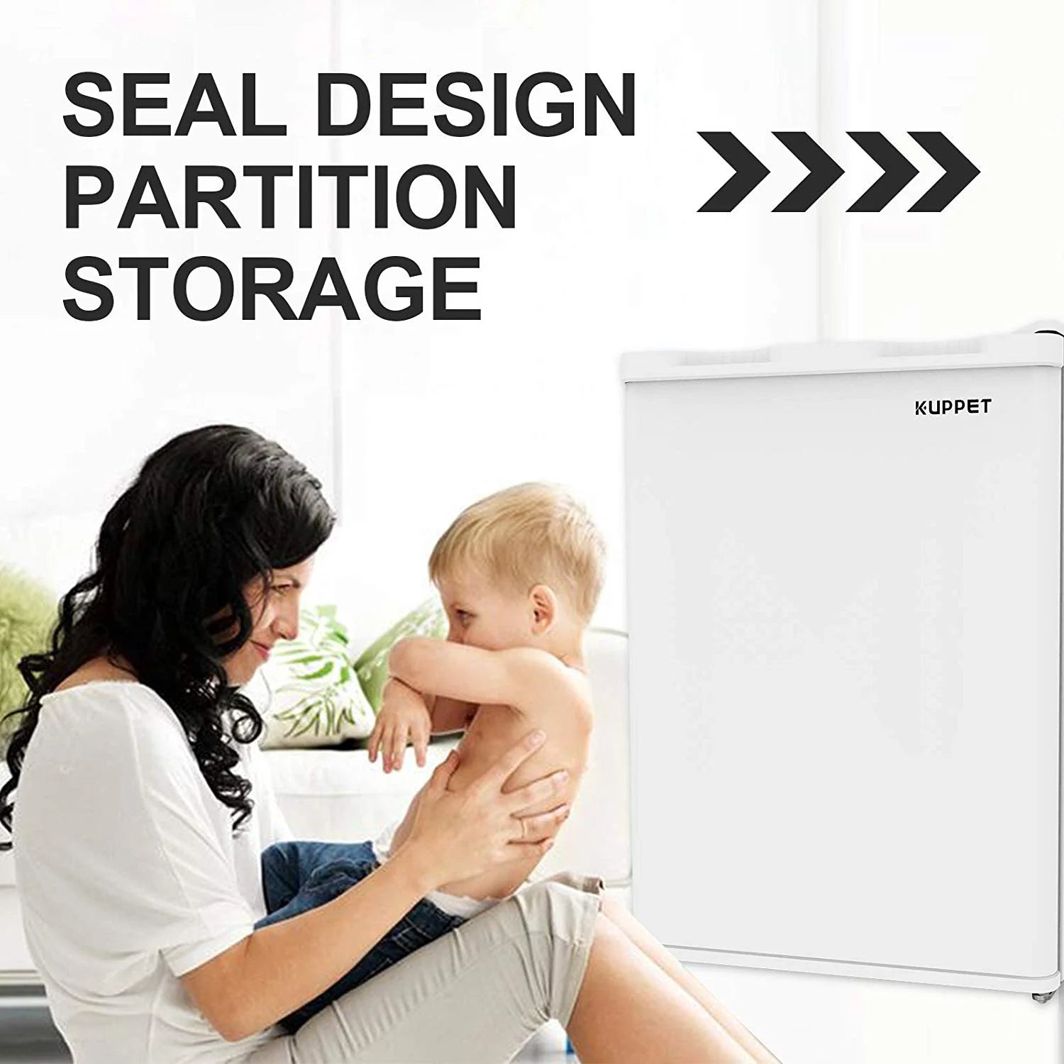 Compact Reversible Single Door Table Top Mini Freezer, 2.1CU.FT Q754830