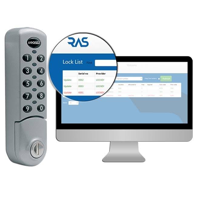 Silver Electronic Keypad Cabinet Lock N9762
