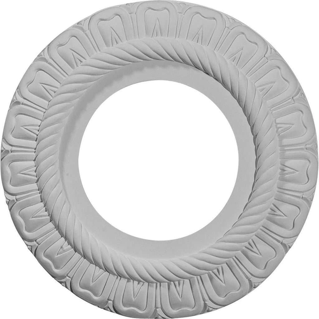 9x22OD x 4 1/2x22ID x 1/2x22P Hand-Painted Ceiling Medallion U90420