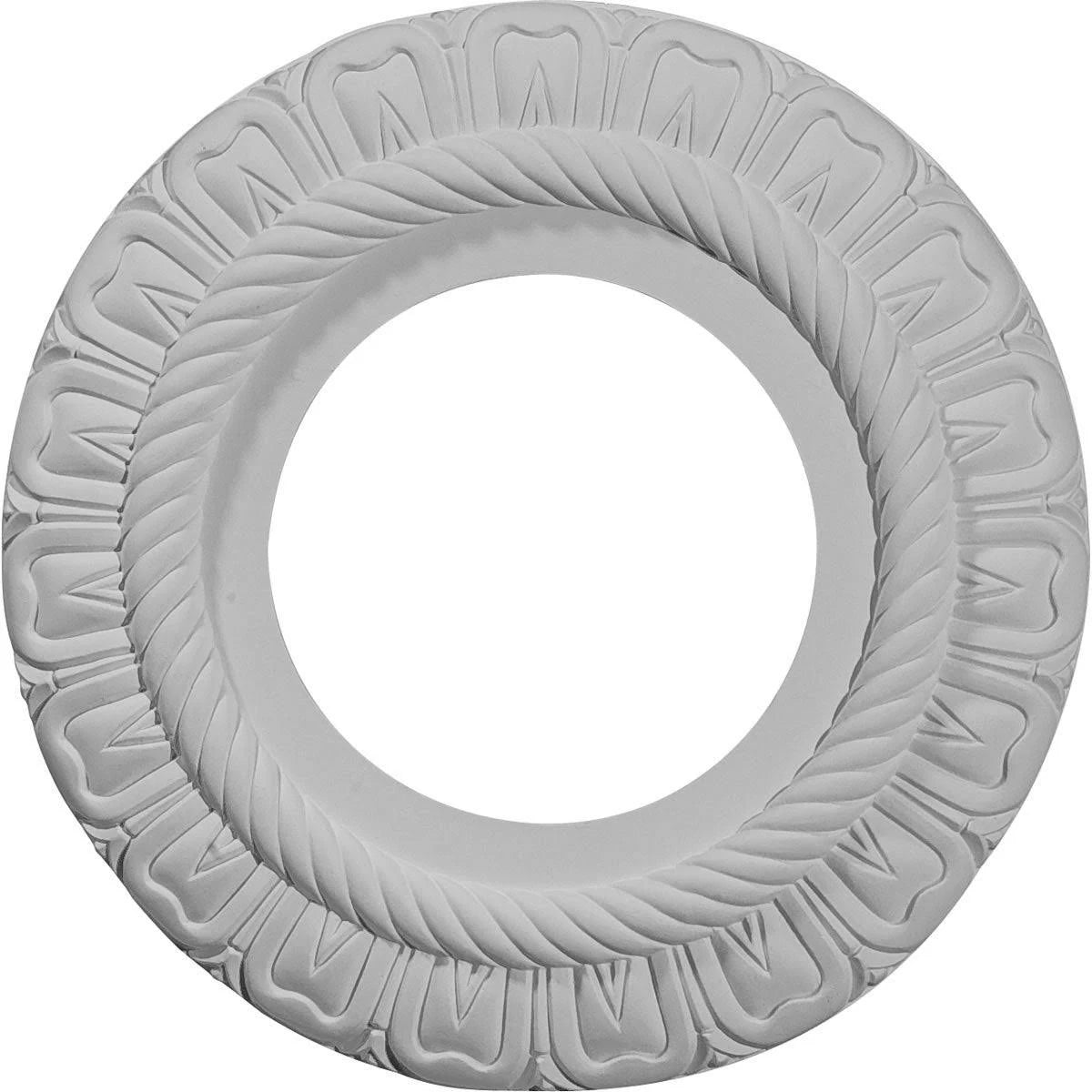 9x22OD x 4 1/2x22ID x 1/2x22P Hand-Painted Ceiling Medallion U90420