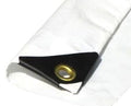 Extra Heavy Duty 12 Mil White Tarp 3 Ply Coated Reinforced Canopy 6 oz 3 Layer, Size: 10 x 14 X692