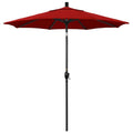 Red 7.5 ft Market Patio Umbrella with Push Tilt W186548