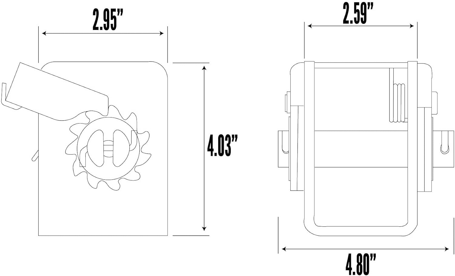 2 Pack Lashing Truck Tie Down Winch T6636