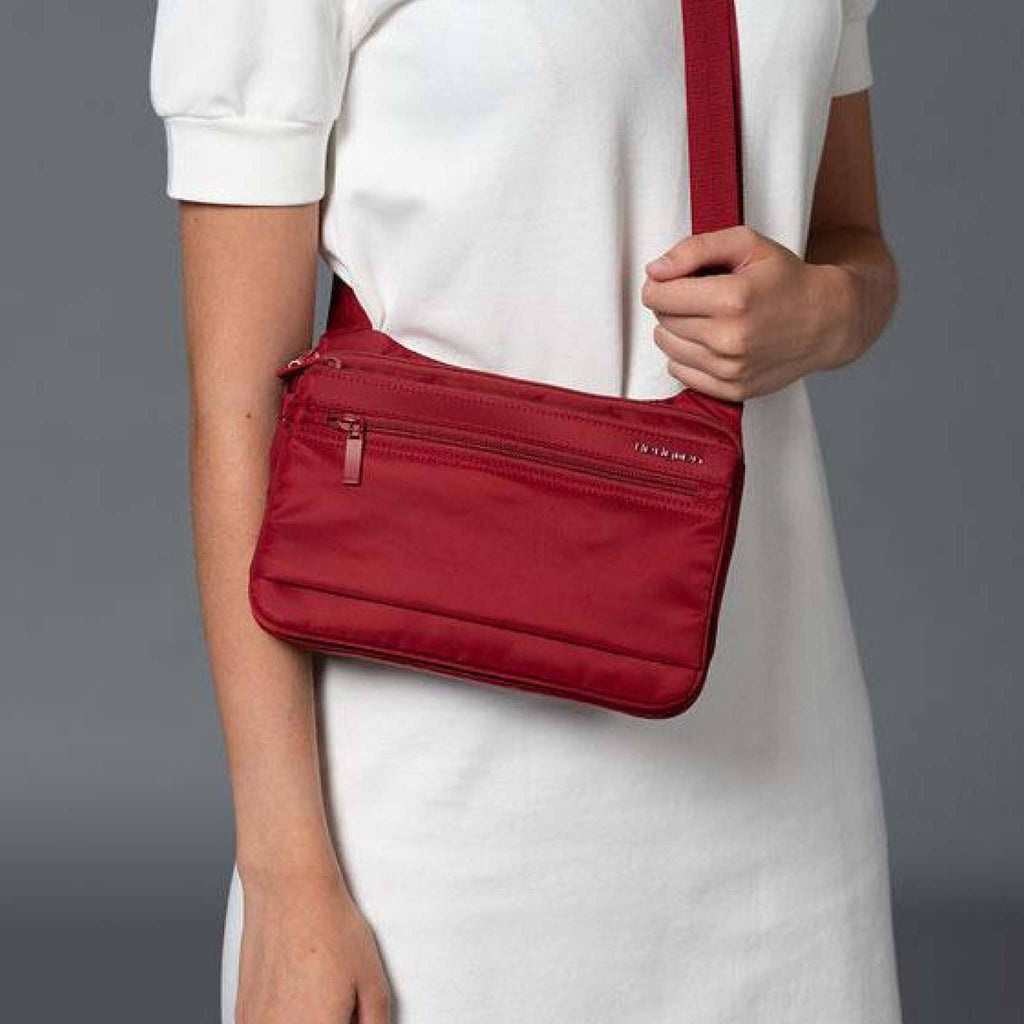 Blue RFID Crossbody with Safety Hook N17916