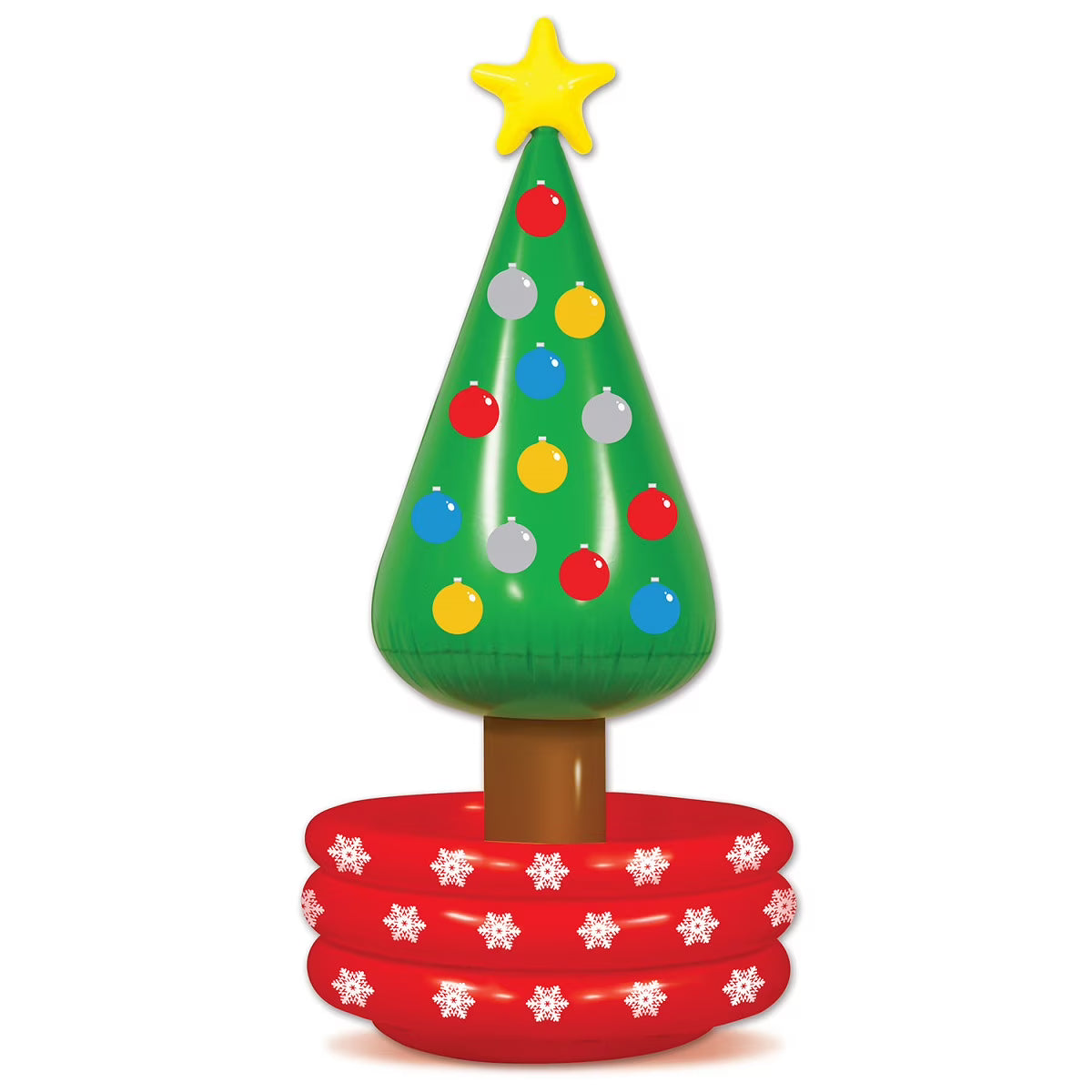 Inflatable Christmas Tree Drink Coolers, Pack of 6 R185913