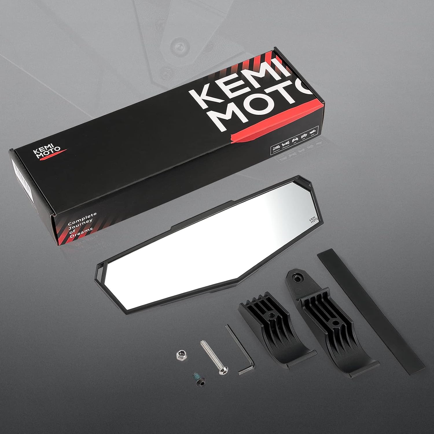 UTV Rear View Mirror with Convex Mirror T5305
