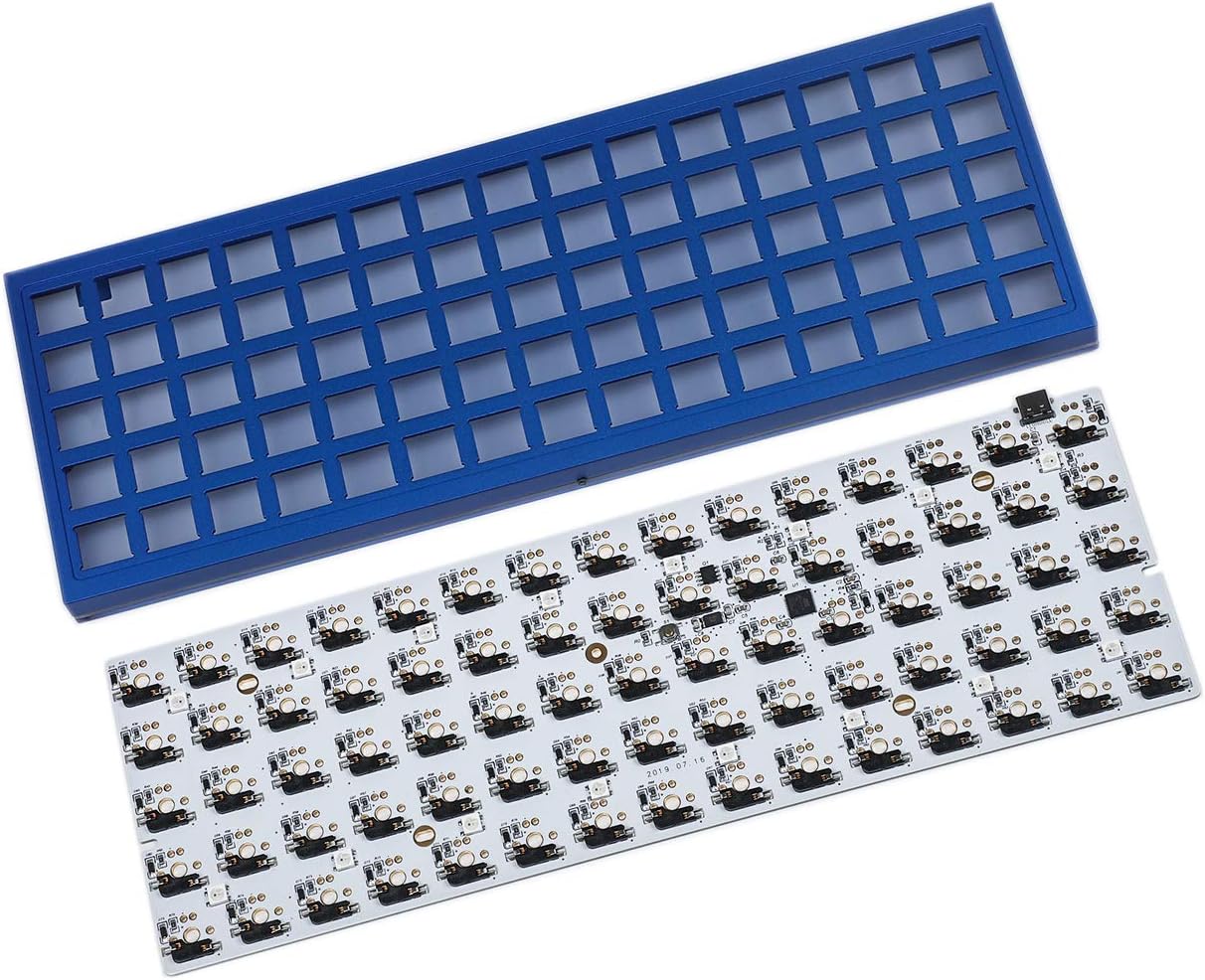 75 Keys Ortholinear Layout QMK Anodized Aluminum Hot Swap Mechanical Keyboard Kit K5814
