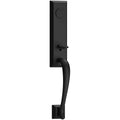 Satin Black Dummy Handleset with Traditional Square R6258