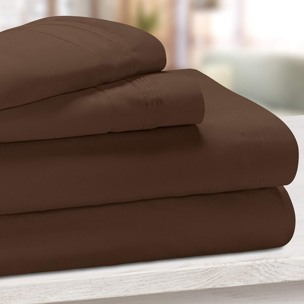 Teal 4-Piece Deep Pocket Sheet Set Y334