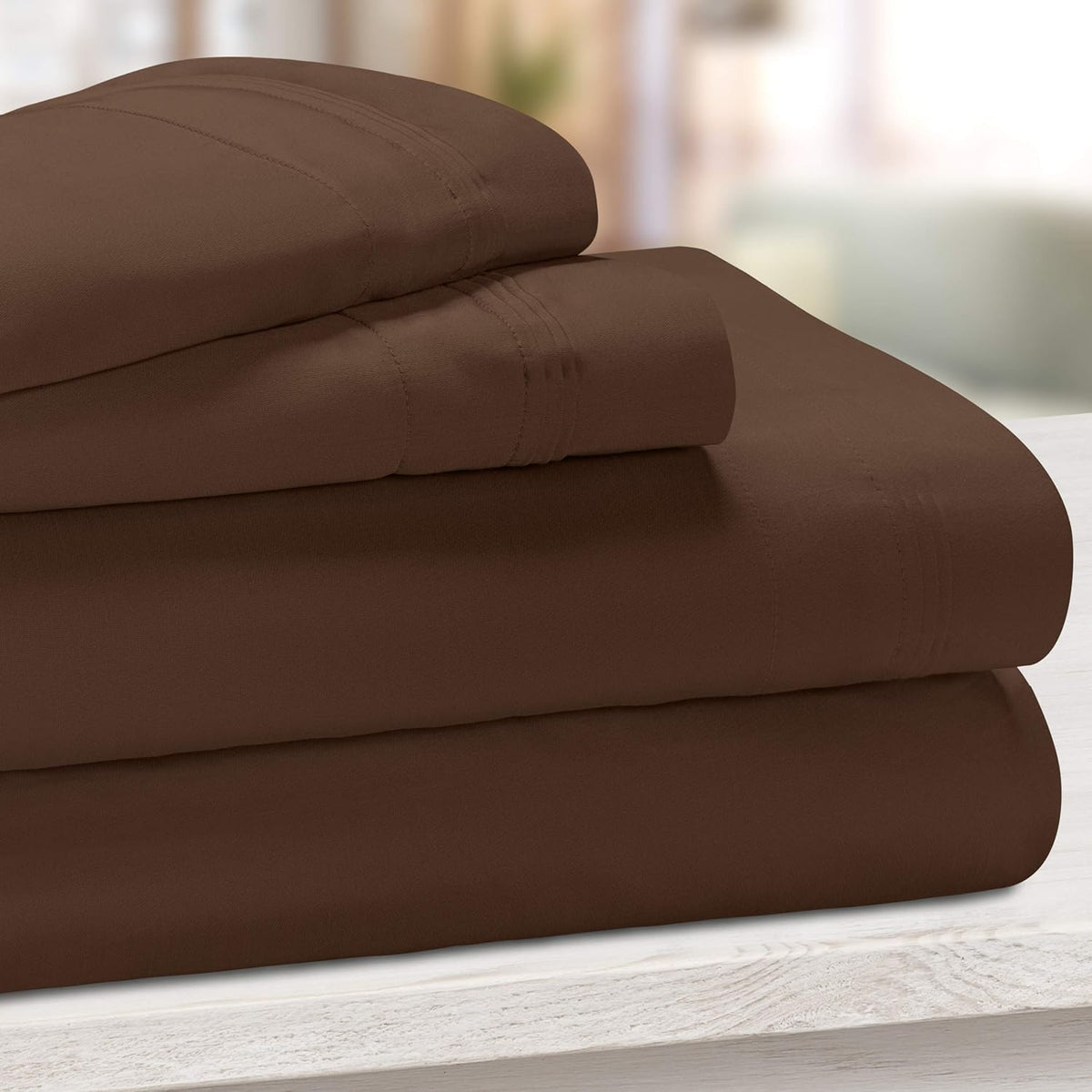 Teal 4-Piece Deep Pocket Sheet Set Y334