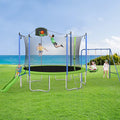 12FT Trampoline with Basketball Board and Swing Stand J252338