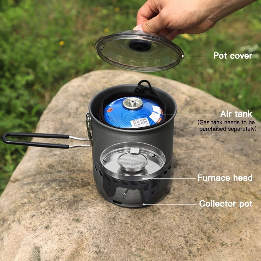 Camping Stove Pot with Windproof Gas Stove Head C967665