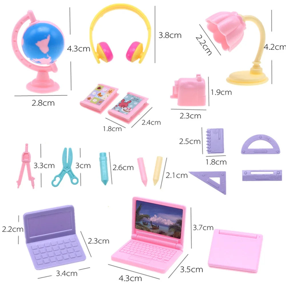Miniature Doll School Supplies Set A824598