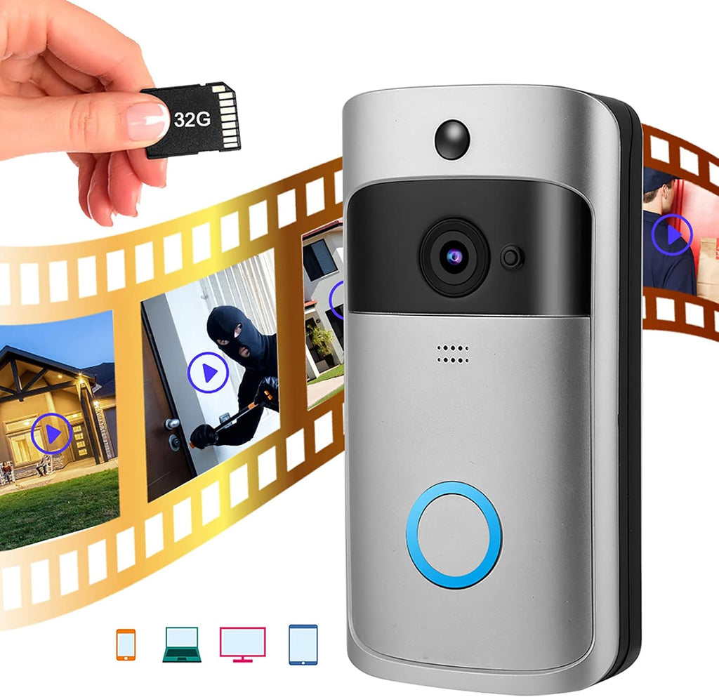 Video Doorbell Wireless HD Door Camera Security System Pack of 2 M61987