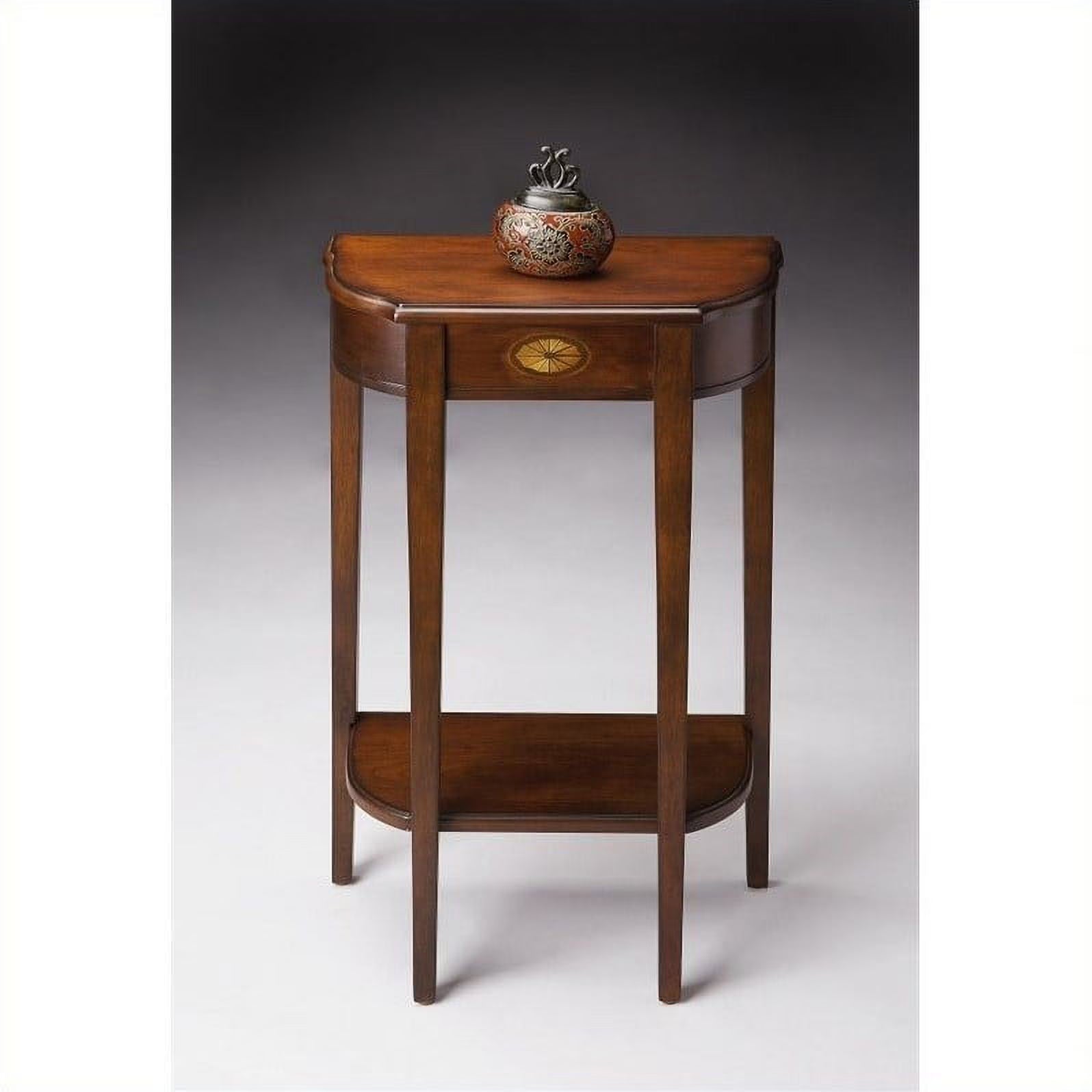 Cherry Wood Narrow Console Table A60656
