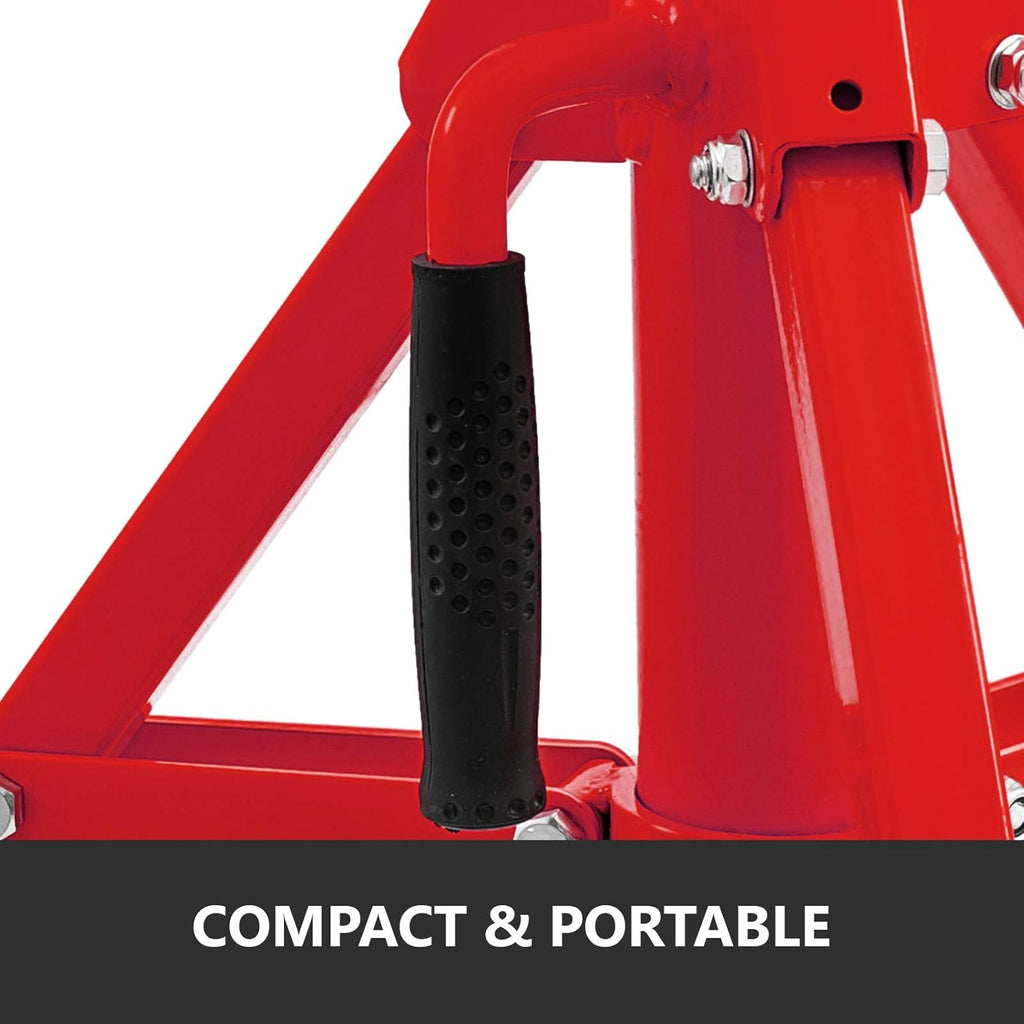 V Head Pipe Stand, Adjustable Height 20-37, 2500 lb. Load Capacity, Carbon Steel Y398