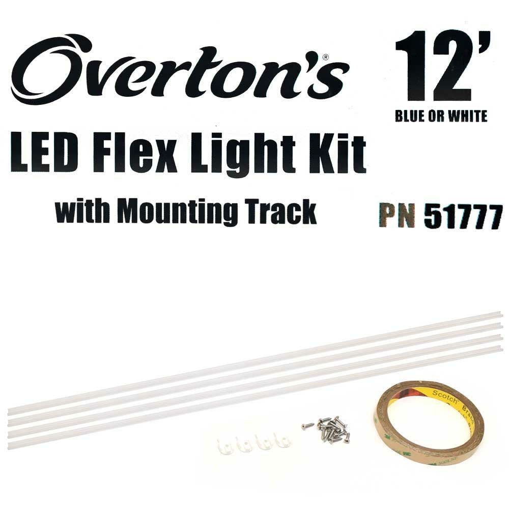 White Blue 12 FT LED Light Strip Kit O2659