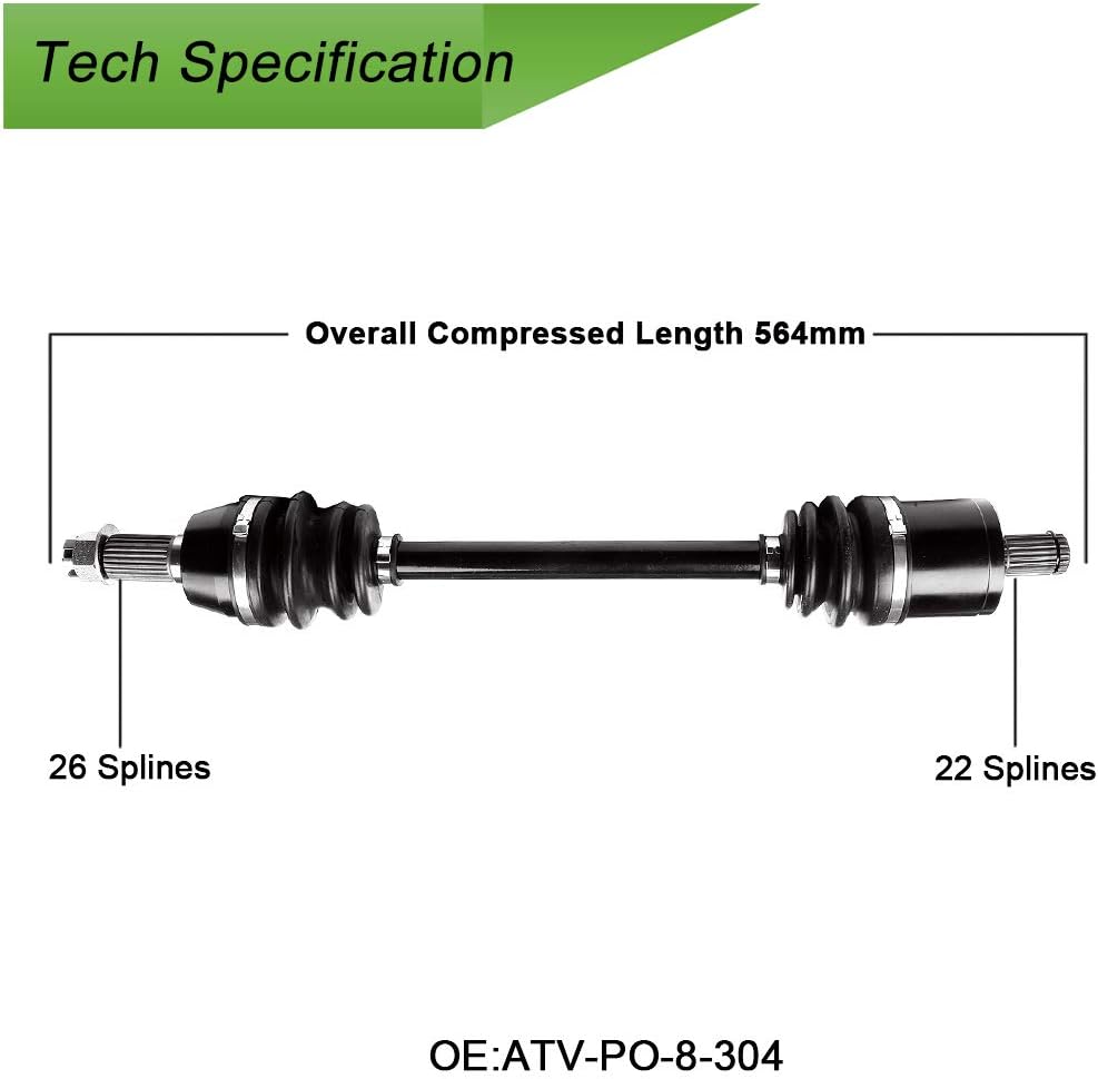 CV Axle Shaft Assembly Pack of 2 G61893