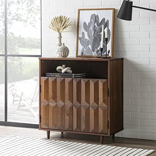 Walnut Solid Wood Accent Cabinet T1147