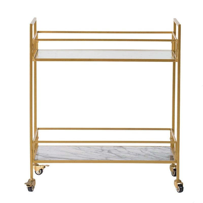 Polished Gold Iron Cart N63545