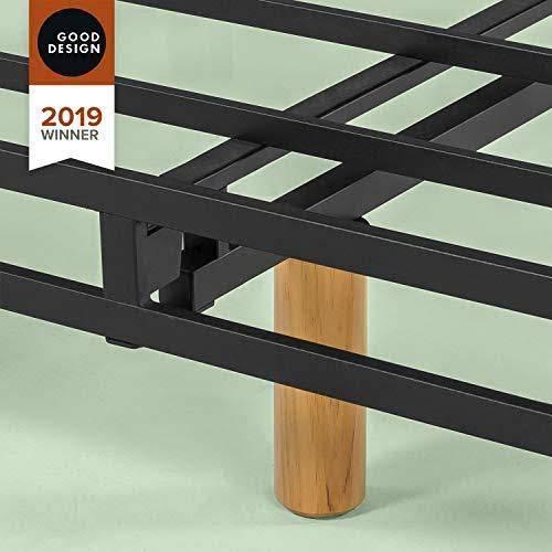 Beige Metal Queen Mattress Foundation E66529